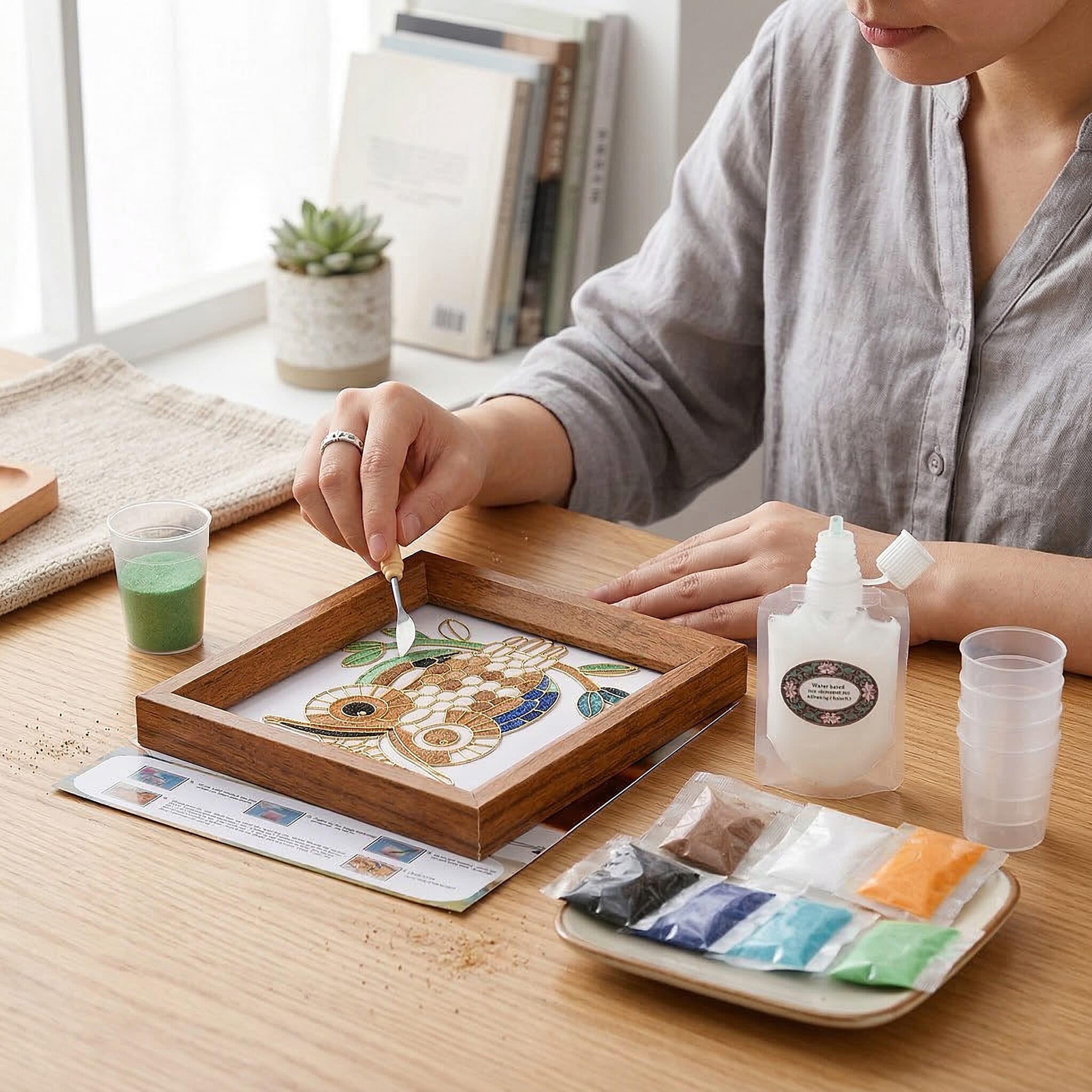 Picture Frame (Size - One Size) - Multi Color & Brown