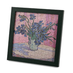 DIY 169-Piece 3D Photo Frame Jigsaw Puzzle - Irises (Against a Pink Background)