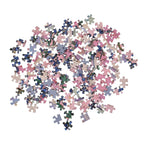 DIY 169-Piece 3D Photo Frame Jigsaw Puzzle - Irises (Against a Pink Background)