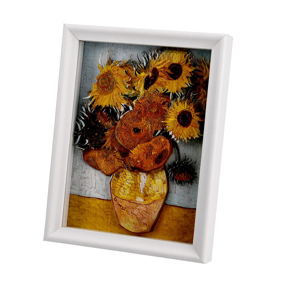 DIY 169-Piece 3D Photo Frame Jigsaw Puzzle - Sunflowers (Vase with Twelve Sunflowers)