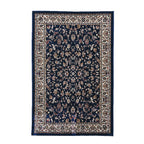 Polyester Traditional Rug and Door Mat (Size 120x1 cm) - Blue & Yellow