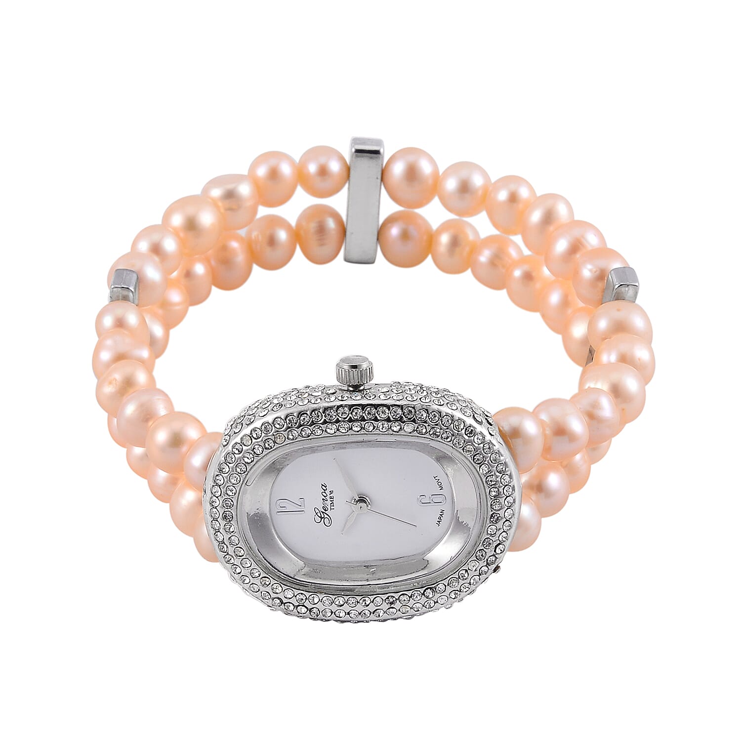 GENOA TIME V2 Miyota 2035 Japan Movt Pink Freshwater Pearl Strap
