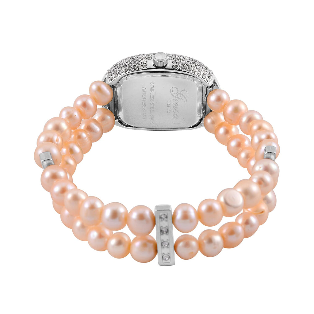 GENOA TIME V2 Miyota 2035 Japan Movt Pink Freshwater Pearl Strap