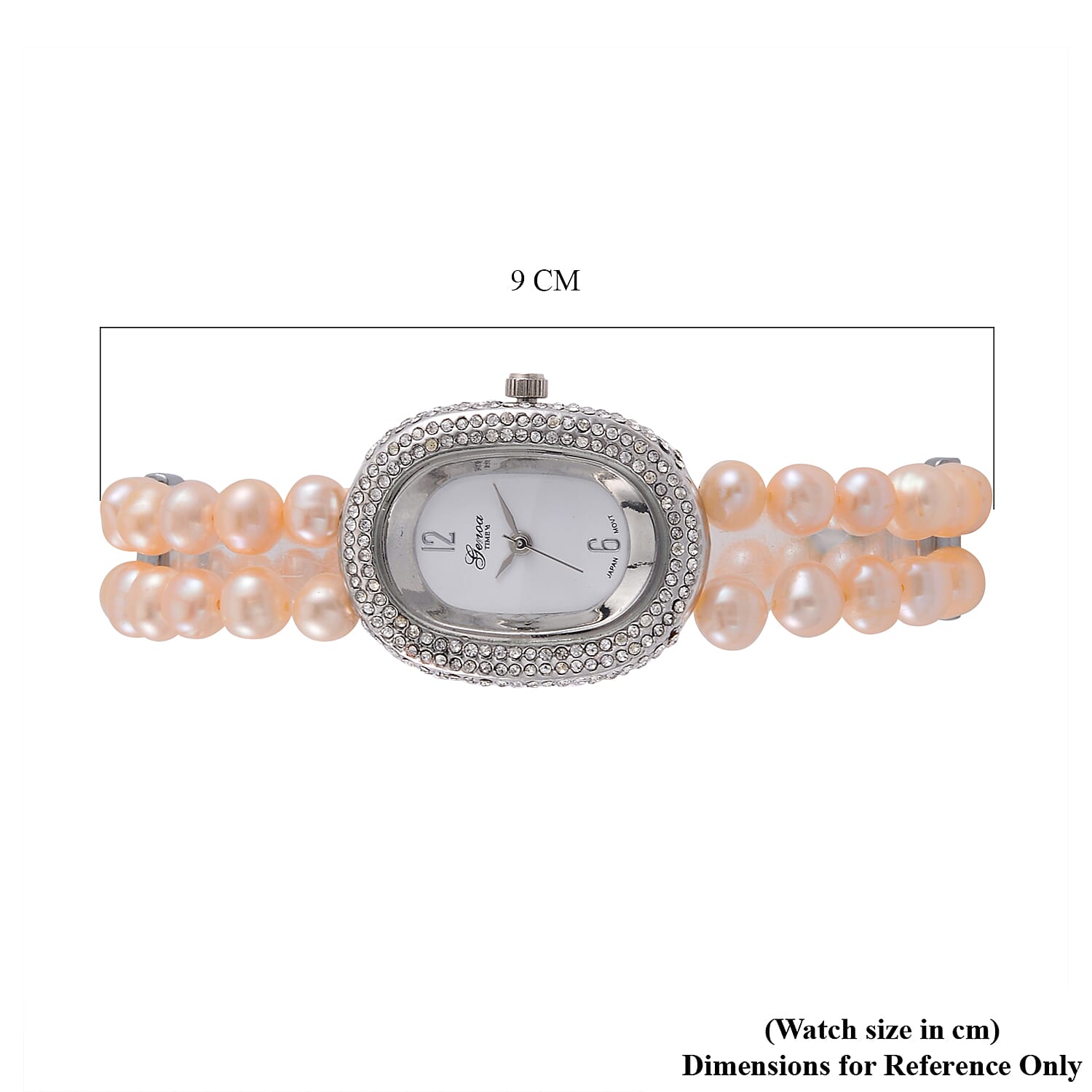 GENOA TIME V2 Miyota 2035 Japan Movt Pink Freshwater Pearl Strap