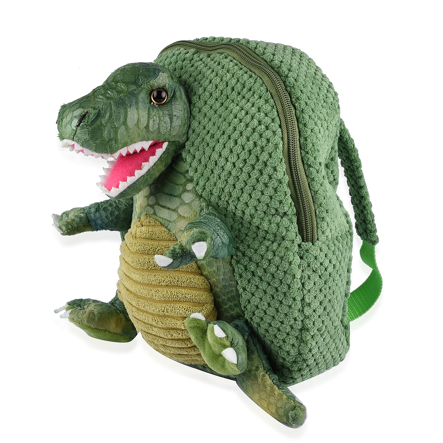 Christmas Gift Idea - Plush Dinosaur Backpack - Green