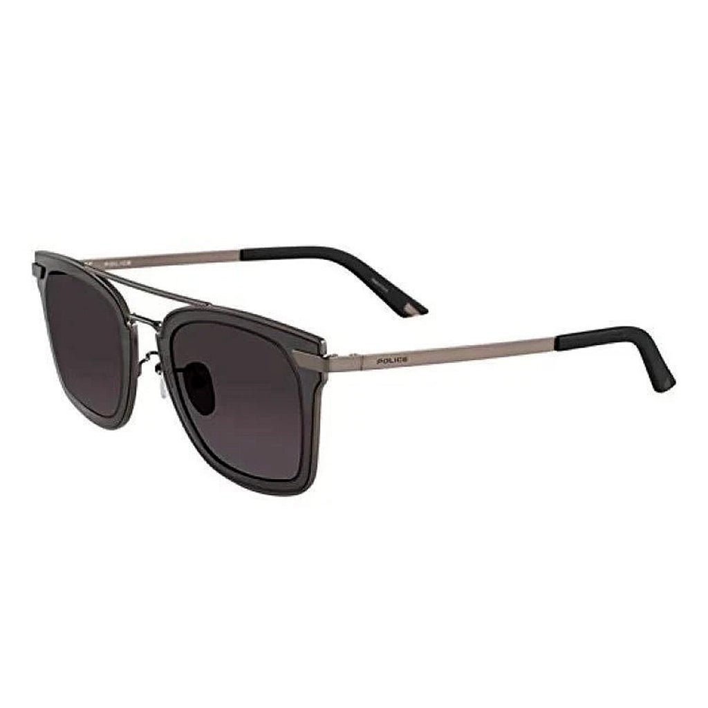 Police Mens Halo 1 Square Sunglasses - Black