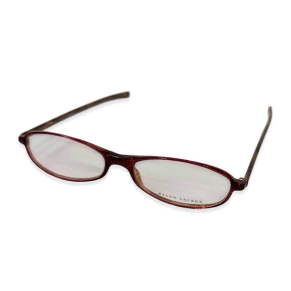 Polo Ralph Lauren Red Marble Effect Acetate Oval Readers (Power 2.5)