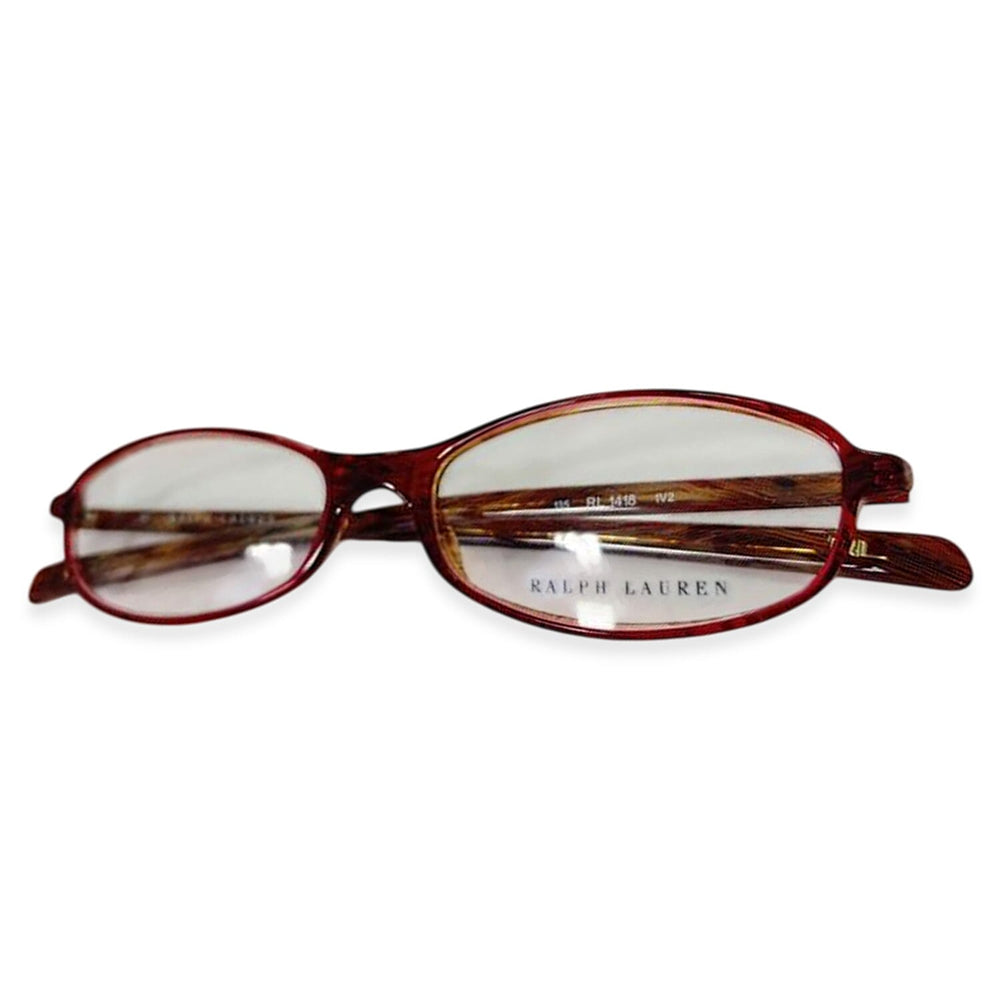 Polo Ralph Lauren Red Marble Effect Acetate Oval Readers (Power 2)