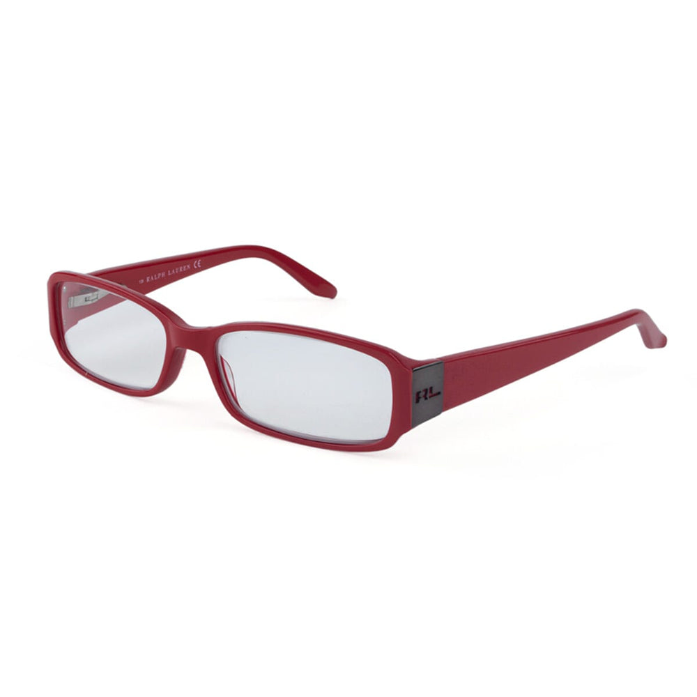 Polo Ralph Lauren Unisex Rectangular Reading Glasses with RL Metal Logo (Power 3.5) - Red