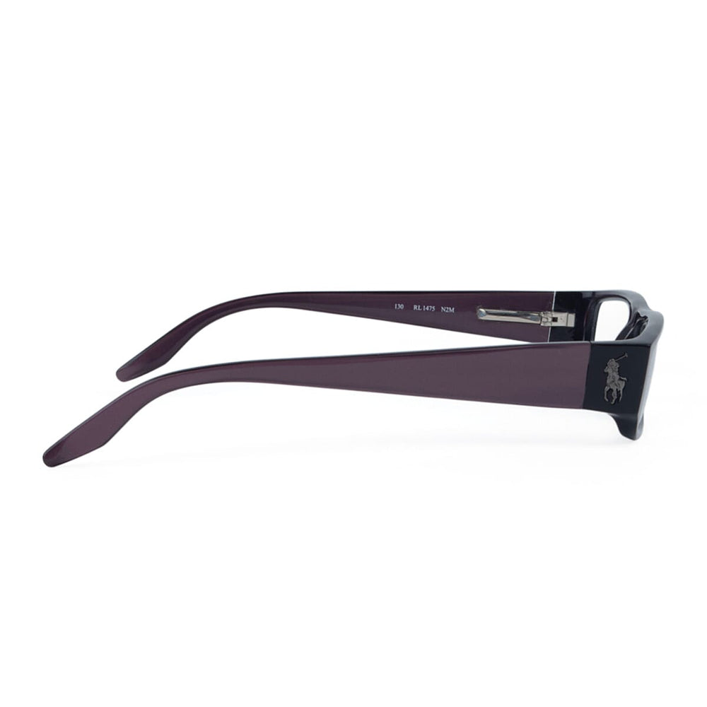 Polo Ralph Lauren Womens Purple Rectangular Reading Glasses with Metal Horse Logo (Power - 2.50)