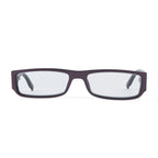 Polo Ralph Lauren Womens Purple Rectangular Reading Glasses with Metal Horse Logo (Power - 4.0)