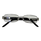Polo Ralph Silver Metal Rim Readers With Black Acetate Sides And Polo Horse Logo (Power 2)