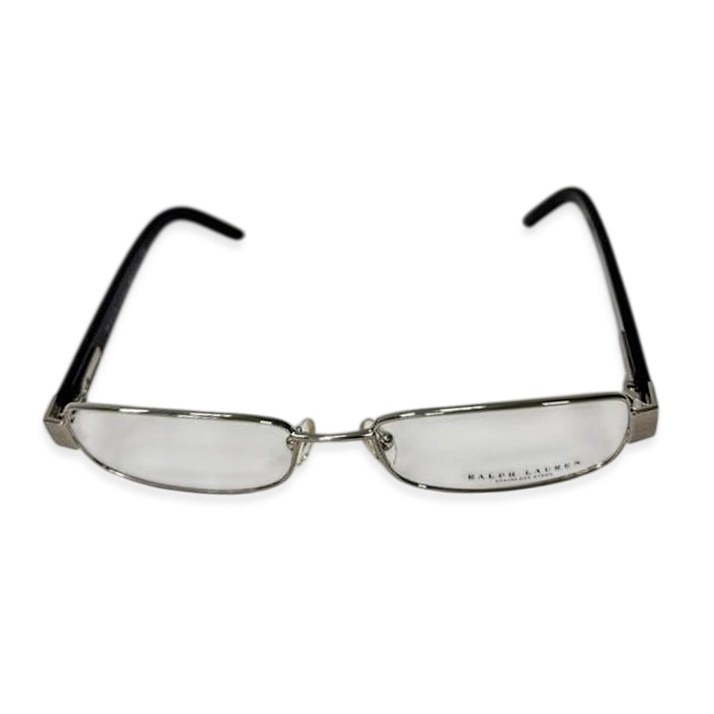 Polo Ralph Silver Metal Rim Readers With Black Acetate Sides And Polo Horse Logo (Power 2)