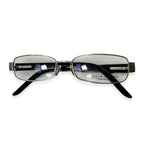 Polo Ralph Silver Metal Rim Readers With Black Acetate Sides And Polo Horse Logo (Power 2)