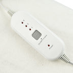 CUQOO Premium Heated Blanket with 3 Heat Setting & LED Indicator Light (Single Size 135x65 cm) - White