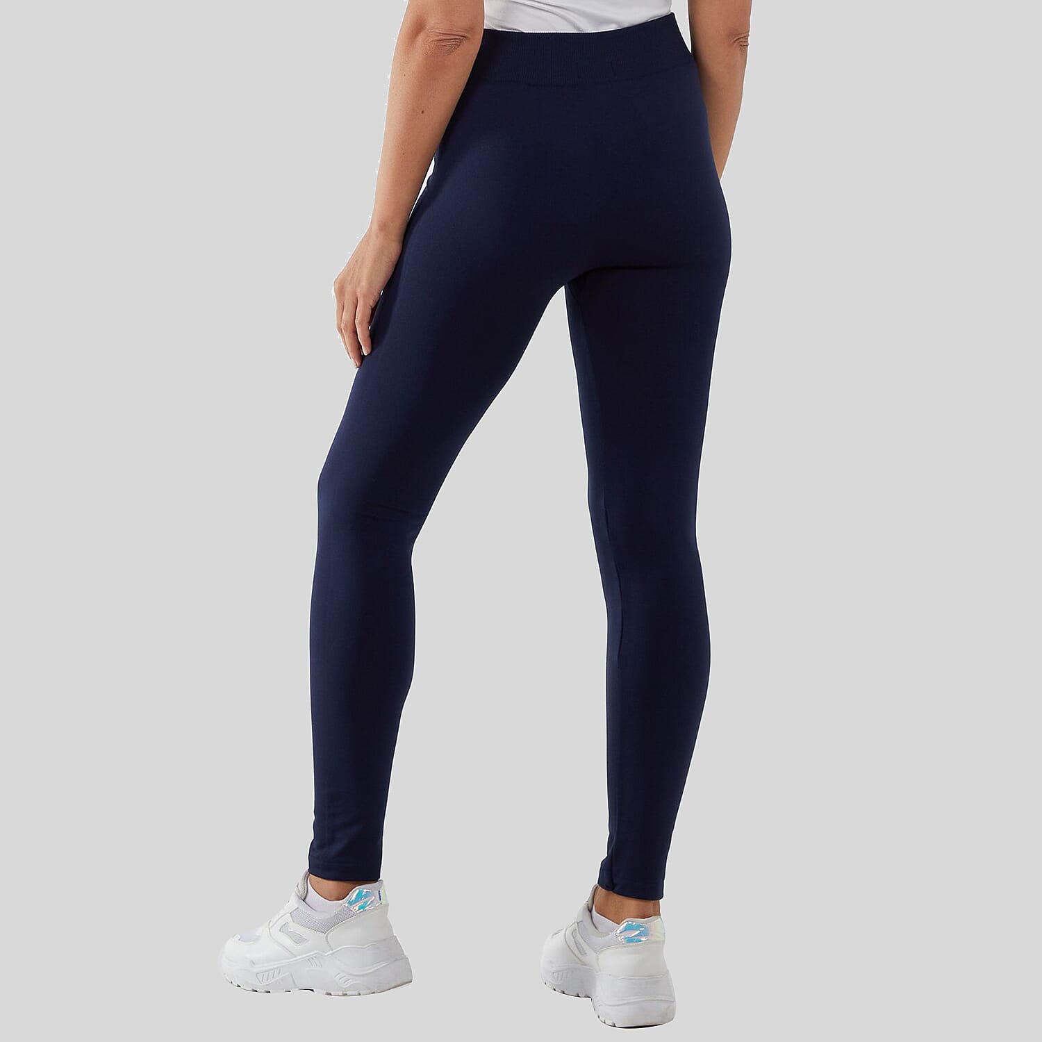 NOVA OF LONDON Fleece Lined Legging (Size 12-14) - Navy