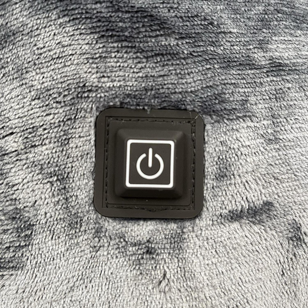 Double Layer Sherpa Lined Heated Hoodie - Grey
