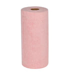 Reusable, Super Absorbent & Lightweight Tear Away Microfiber Towel Roll - Pink 50 Sheets