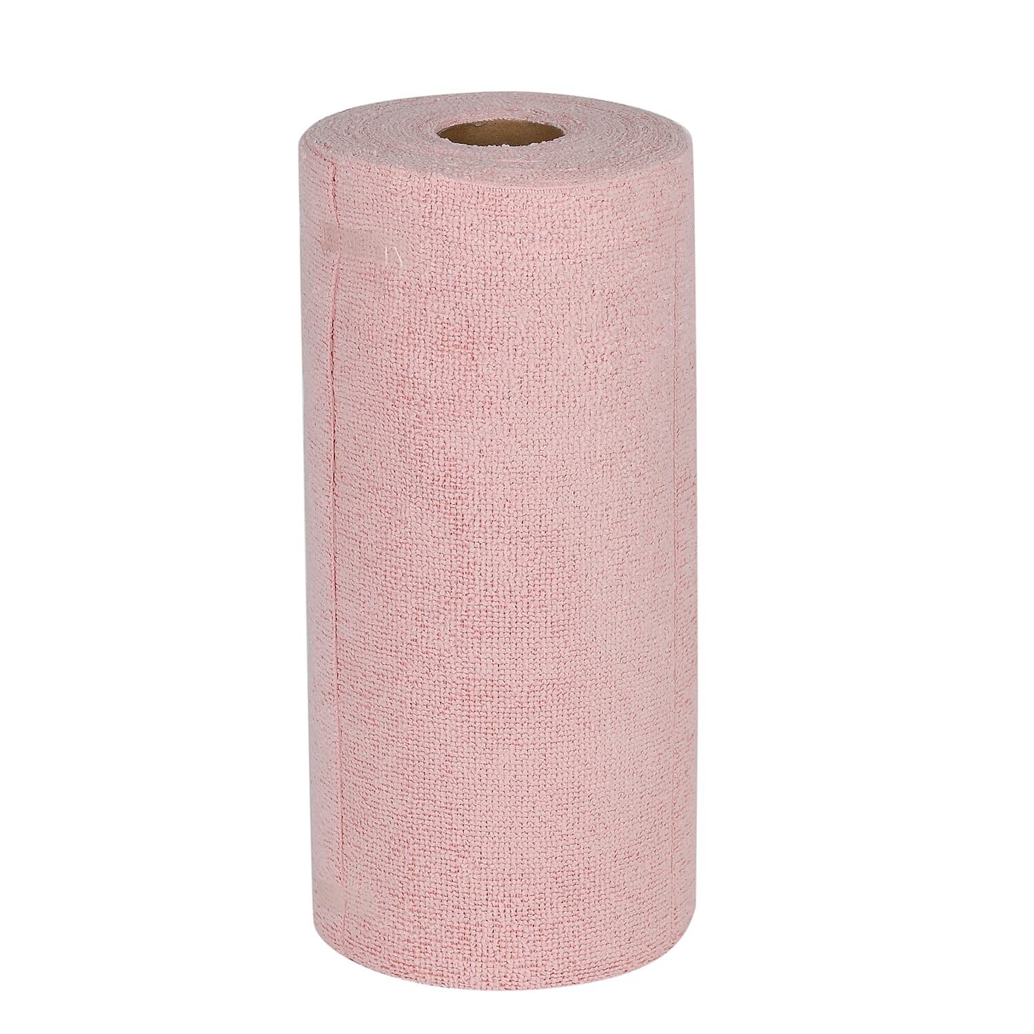 Reusable, Super Absorbent & Lightweight Tear Away Microfiber Towel Roll - Pink 50 Sheets