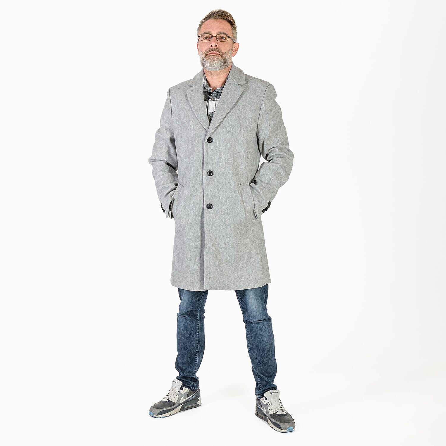 Polyester Coat (Size 1x1 ) - Grey