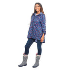 EMMA Umbrella Pattern Rain Jacket (Size M) - Blue