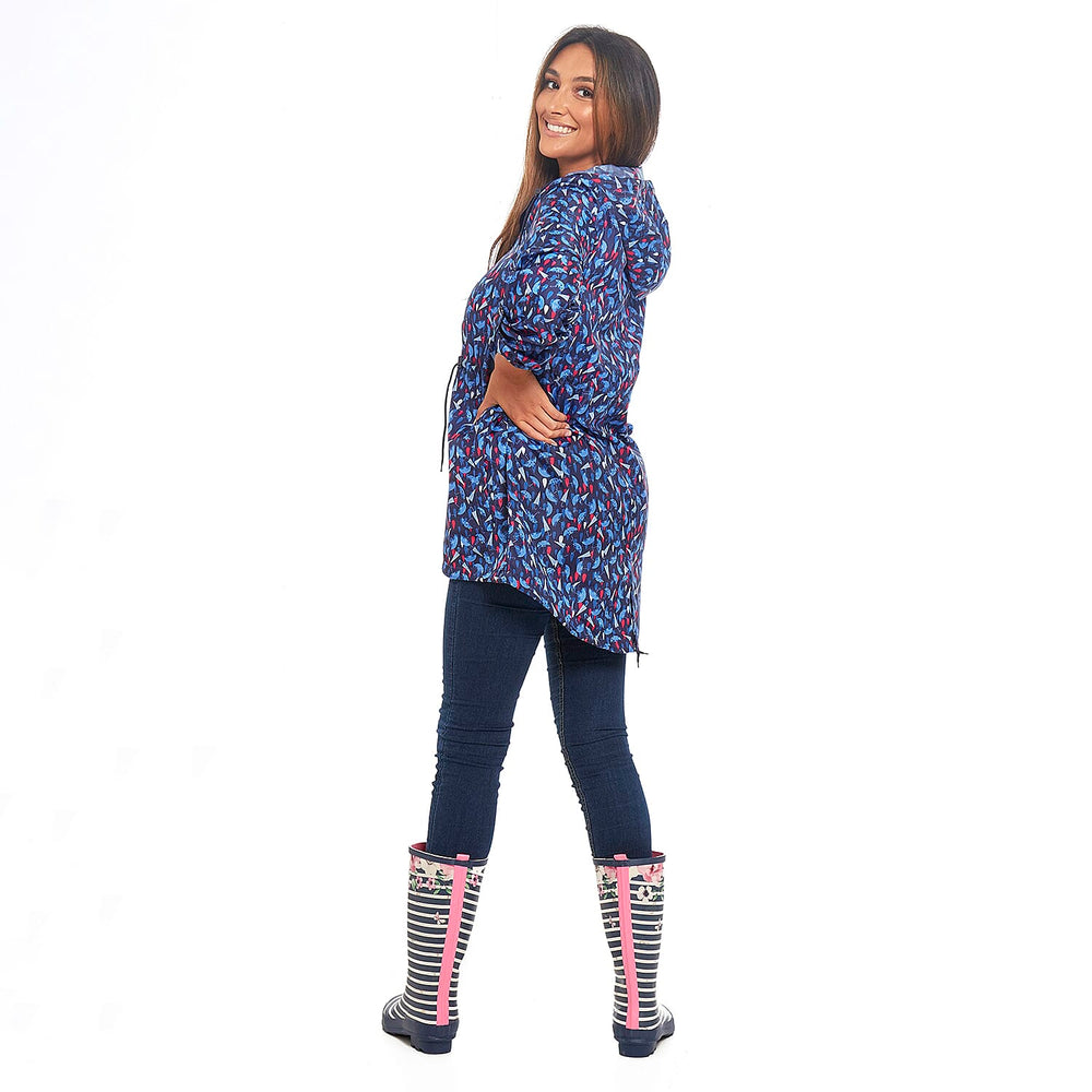 EMMA Umbrella Pattern Rain Jacket (Size XL) - Blue