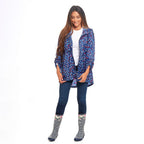 EMMA Umbrella Pattern Rain Jacket (Size S) - Blue