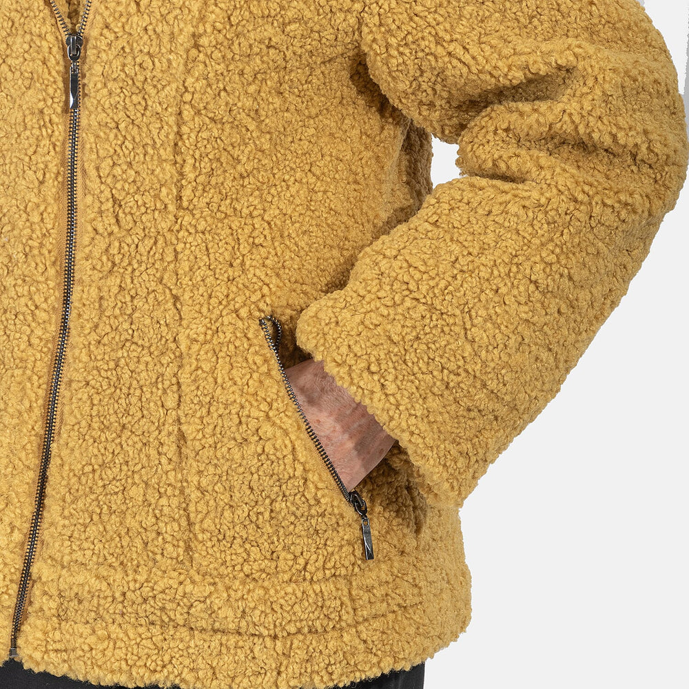 Ladies Bourgcoat Boucle (Size 10) - Mustard