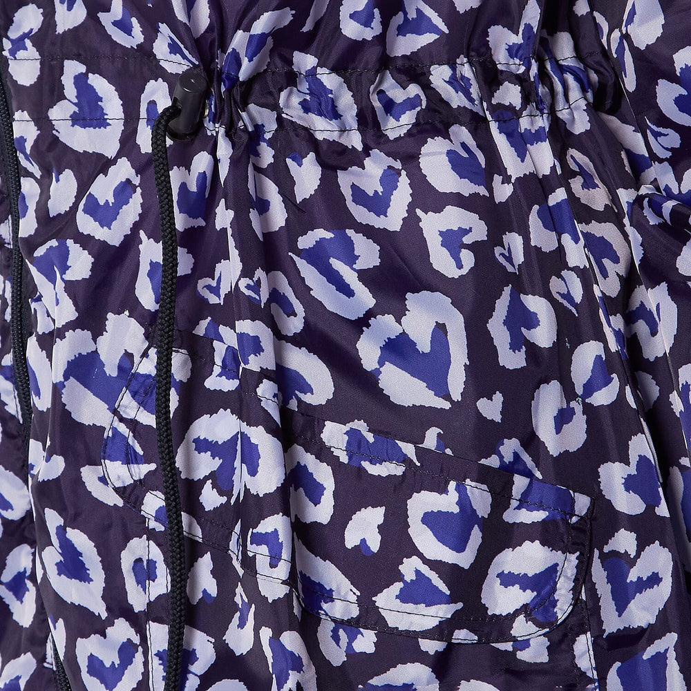 EMMA Heart Pattern Rain Jacket (Size L) - Leopard