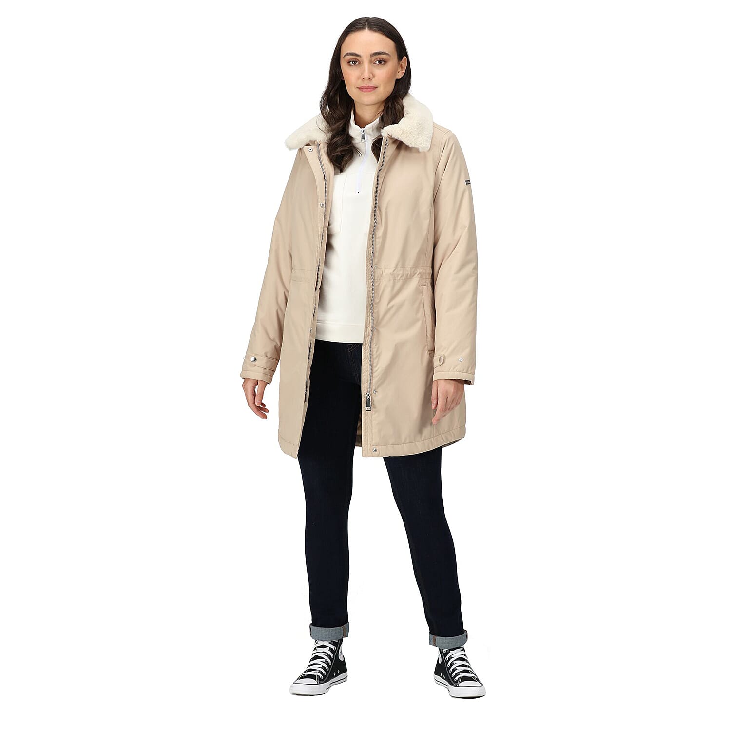 Polyester Coat (Size 1x1 cm) - Moccasin