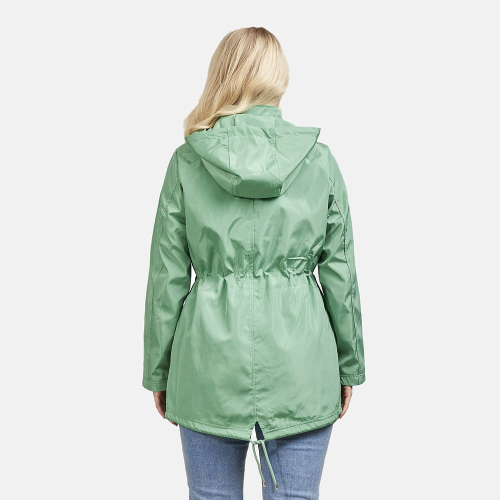 Mudflower Women’s Waterproof Hooded Raincoat