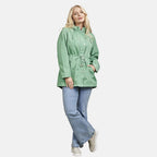 Mudflower Women’s Waterproof Hooded Raincoat