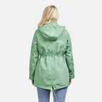 Mudflower Women’s Waterproof Hooded Raincoat