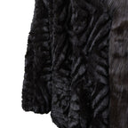 19V69 ITALIA by Alessandro Versace Faux Fur Jacket (Size L-XL) - Brown - Black