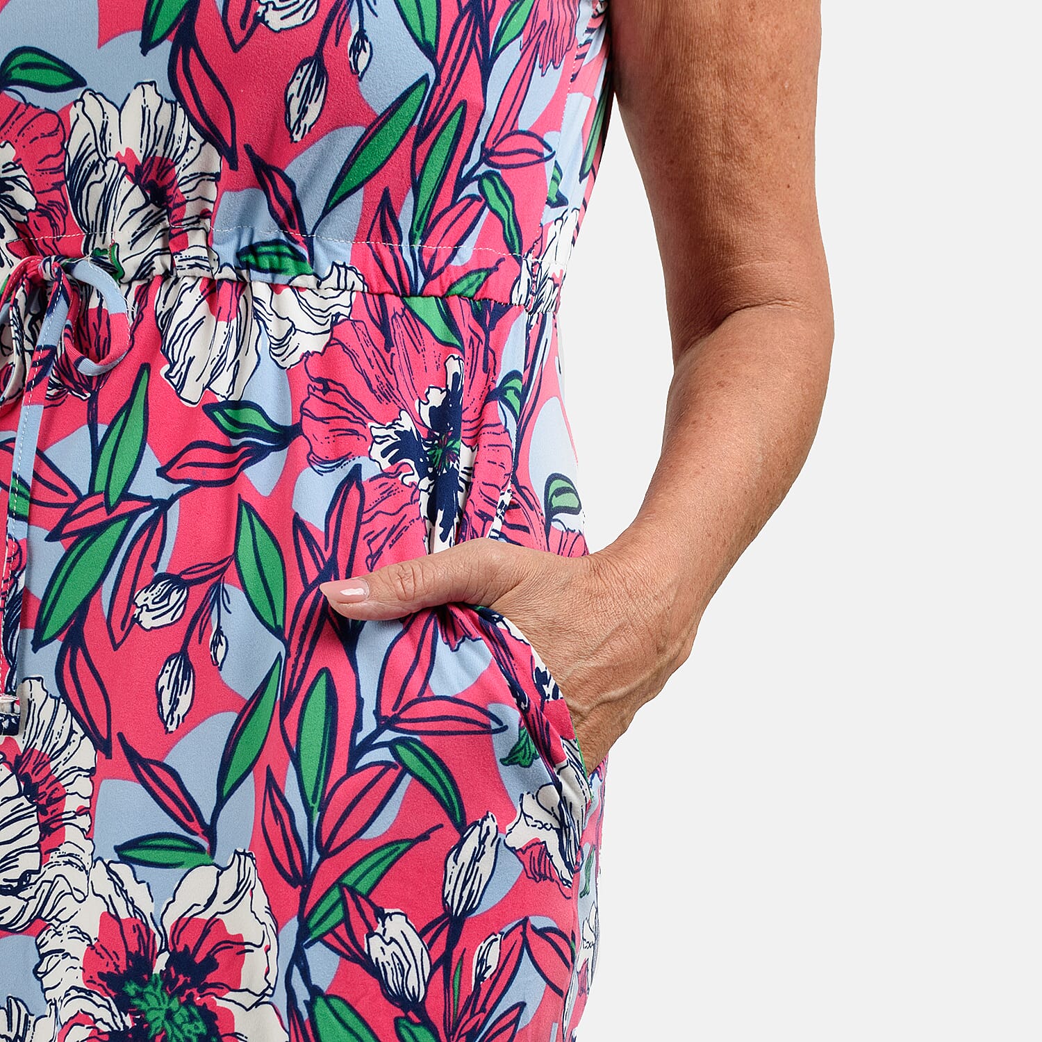 Polyester Dress (Size 1x1 cm) - Cerise