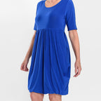 Firenzaa Drape Dress (Size L) - Cobalt