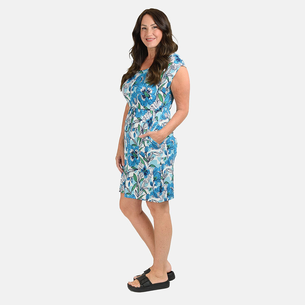 Polyester Dress (Size 1x1 cm) - Cobalt