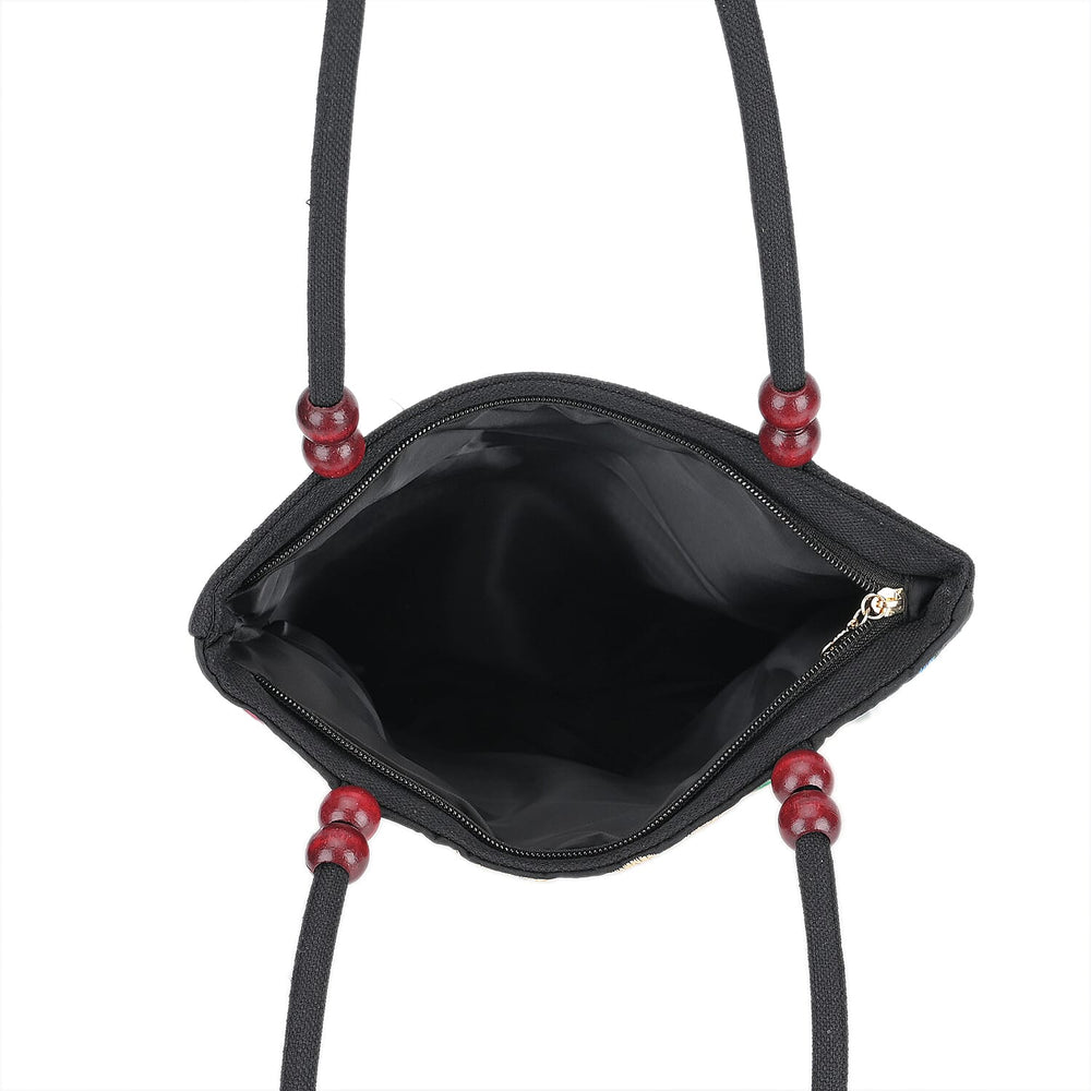 Embroidered Tote Bag (Size 29x10x31 cm) - Multi Color