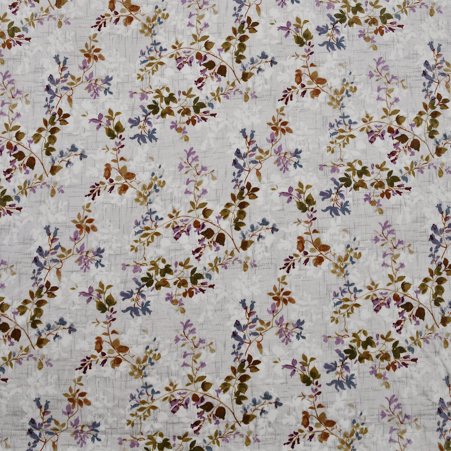 Polyester Flower and Leaves Blanket (Size 2x1 cm) - White & Red