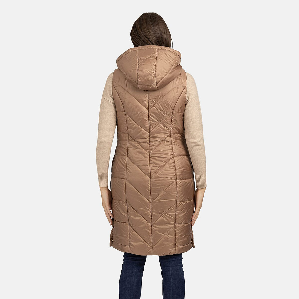 Mudflower Long Line Cord Gilet (Size 10) - Golden