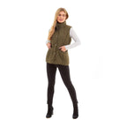 Charlotte West Caroline Padded Gilet (Size 10) - Green