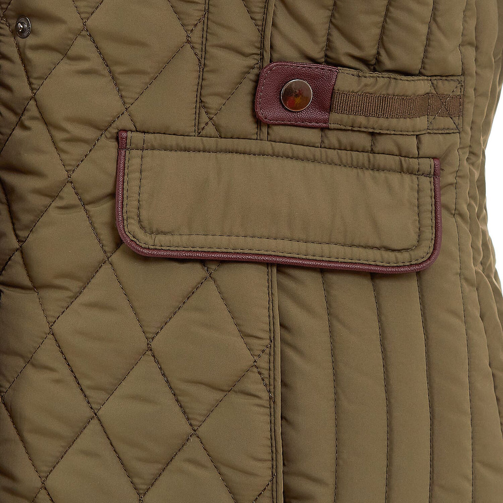 Charlotte West Caroline Padded Gilet (Size 10) - Green