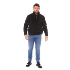 Double Layered Warm Fleece Zipped Jumper (Size M) - Olive