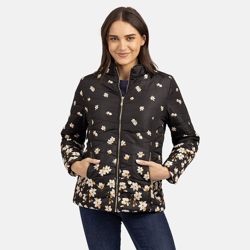 Polyester Jacket (Size 1x1 cm) - Black With Yellow