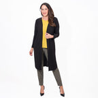 Styled By Long Line Jacket (Size L) - Black