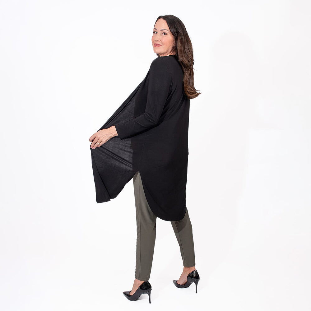 Styled By Long Line Jacket (Size L) - Black