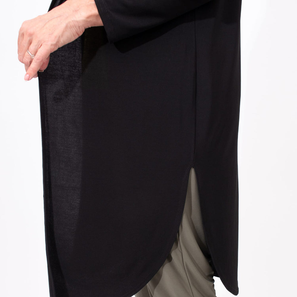 Styled By Long Line Jacket (Size L) - Black