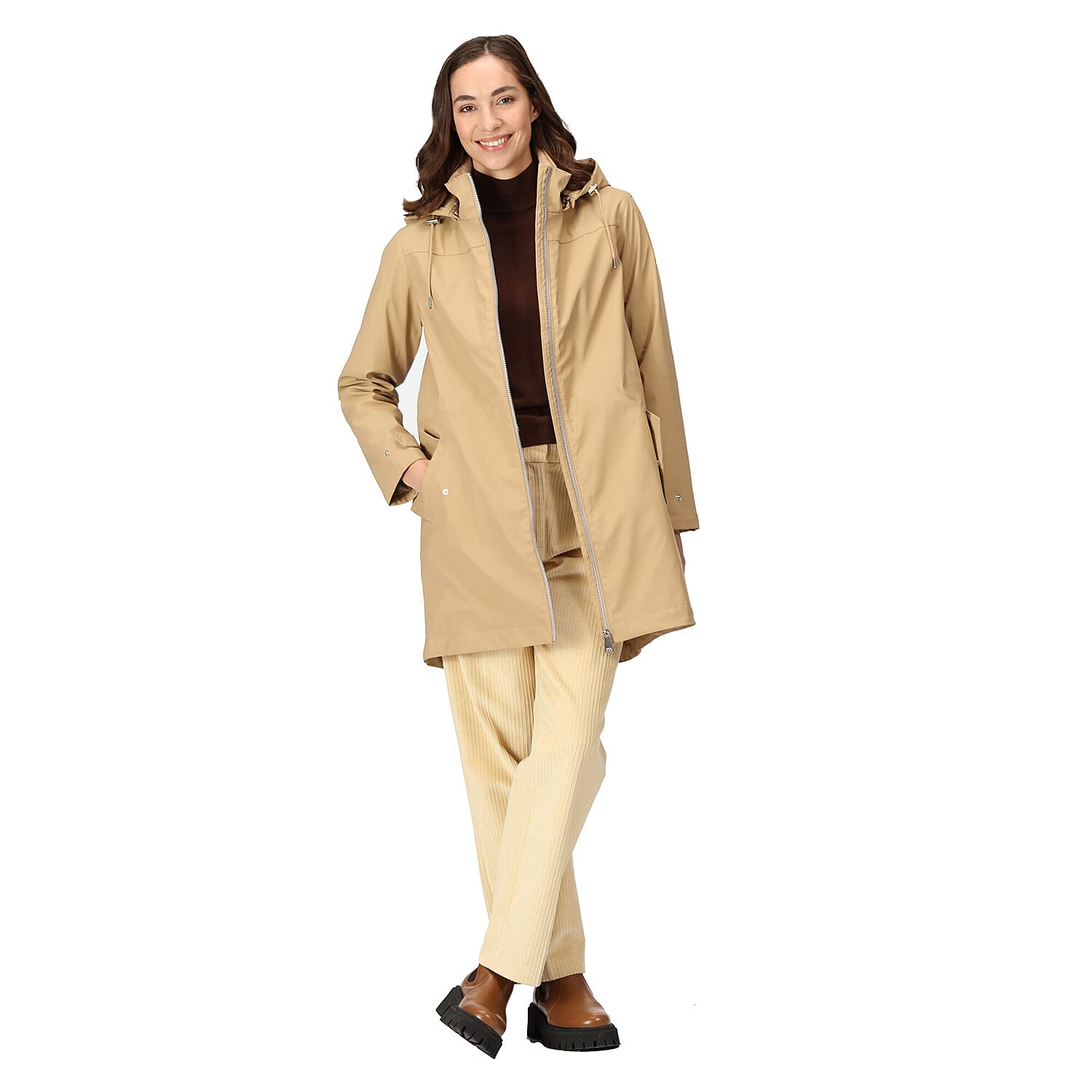 Polyester Jacket (Size 1x1 cm) - Brown