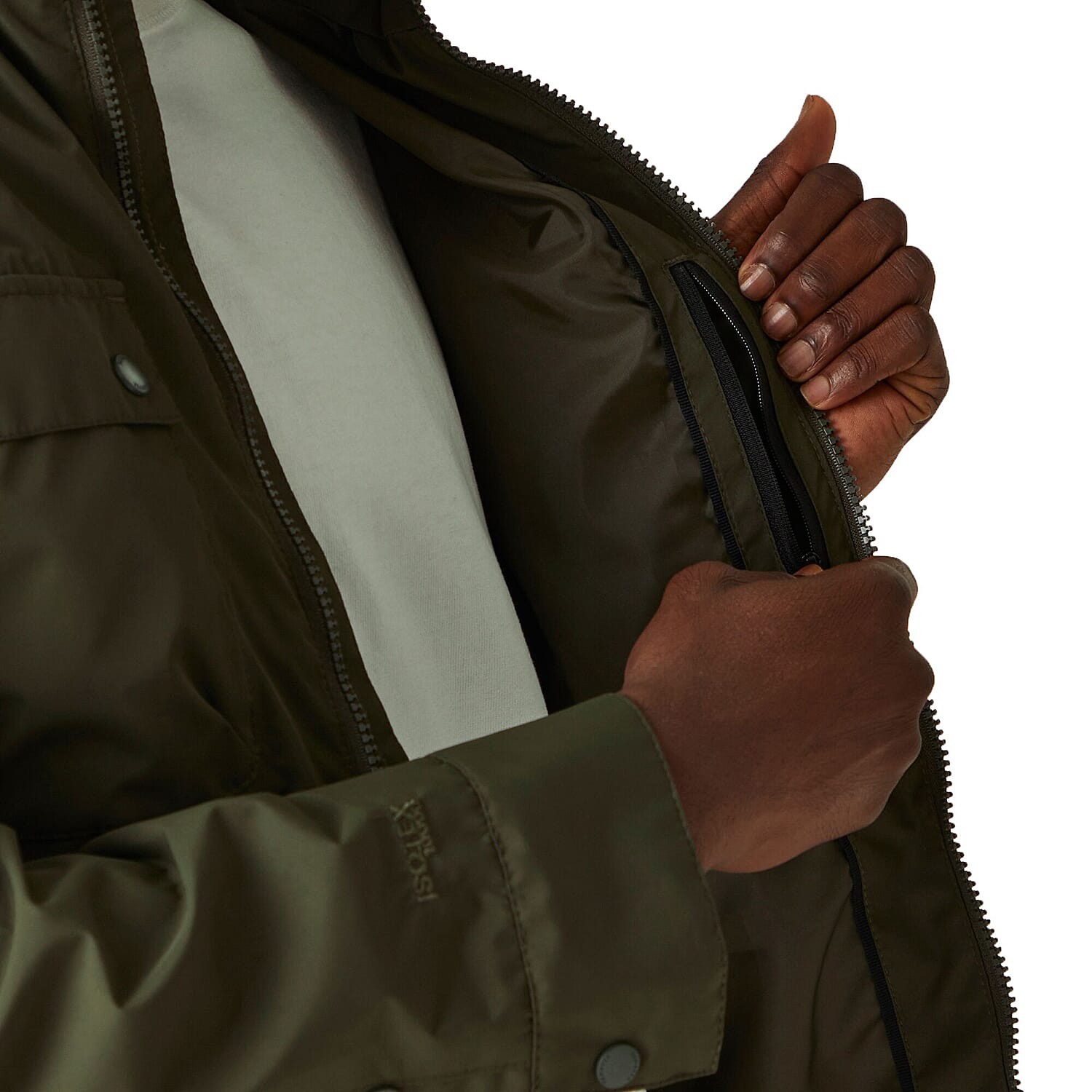 Polyester Jacket (Size 1x1 cm) - Dark Khaki
