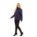 Charlotte West Autumn Winter GREENWICH Quilted Jacket Size 14) - Navy